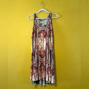 Blackmilk Mucha Black vs La Trappistine inside out dress - reversible / XL